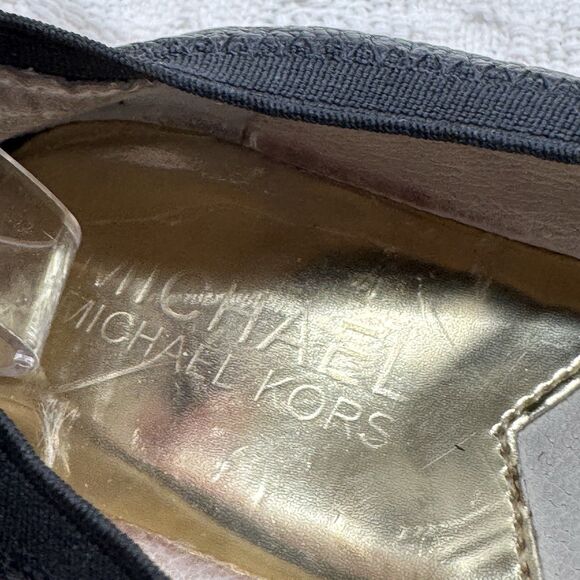 MICHAEL KORS Black Leather Mary Janes Shoes Ballet Flats Slip On Size 6.5 M - Picture 16 of 16